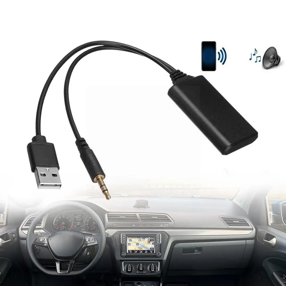 High Quality Universal Car 12V bluetooth Module Adapter Cable USB Jack Aux Radio AUX-IN Stereo NEW Wireless 3.5MM S3F0 | Автомобили и