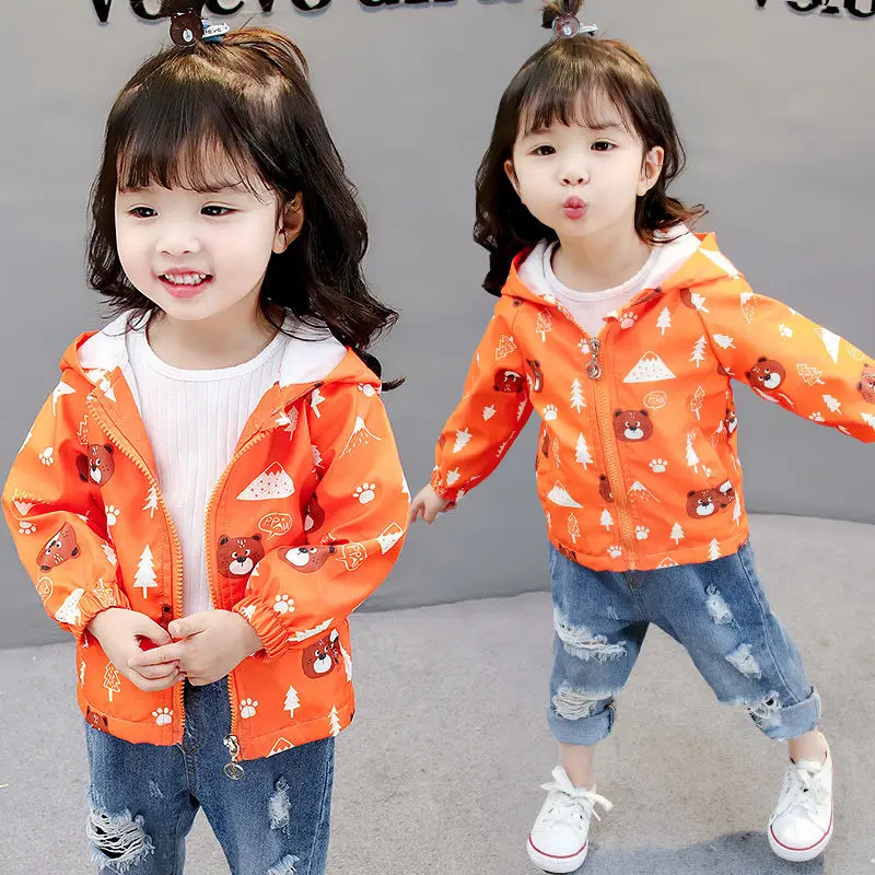 Children'S Wear Girl'S Spring Coat New And Girls' Clothes Windbreaker Top Children's | Детская одежда и обувь