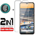 2-в-1 переднее закалённое Защитное стекло для Nokia 5,3 мягкий Камера объектив защитная пленка Экран защитного экрана для Nokia 5,3 стекло