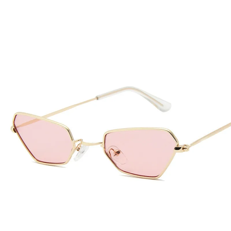 Маленькие солнцезащитные очки в металлической оправе для женщин и мужчин 2020