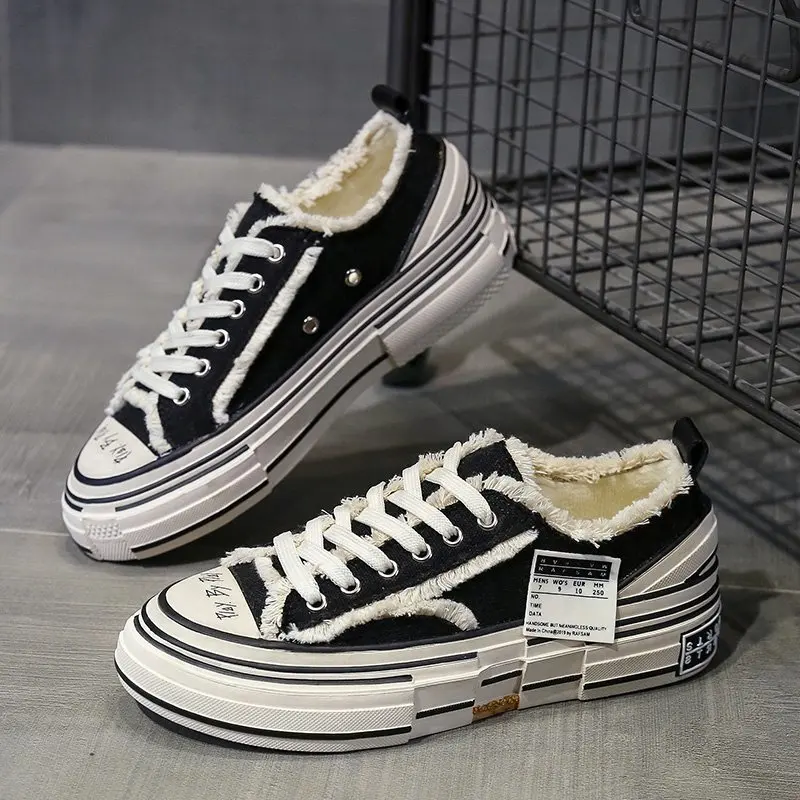 

Парусиновые туфли для мужчин и женщин, повседневные холщовые Ретро туфли на толстой подошве, с рисунком черепахи и соуса, повседневная обув...