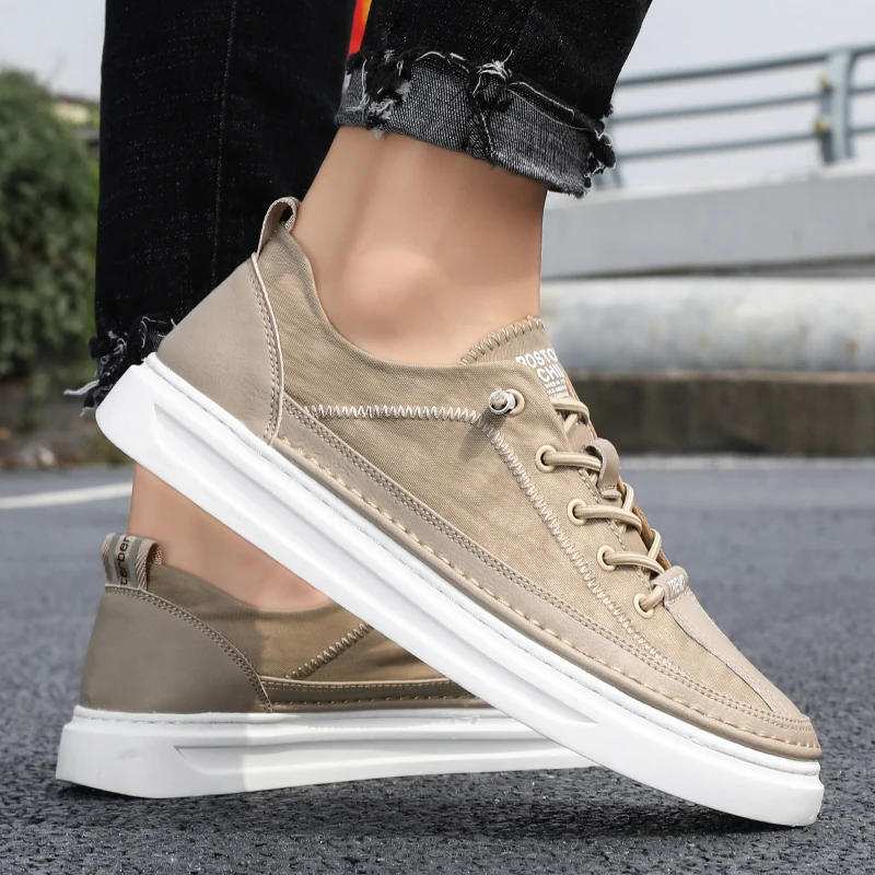 Men Canvas Shoes Men Loafers summer Breathable Cloth Shoes outdoor Cool Street Young Men Fashion Espadrilles Male Loafers