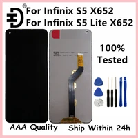6 6 for infinix s5 x652 lcd display screen touch panel digitizer replacement for infinix s5 lite x652b x652c lcd s5lite display
