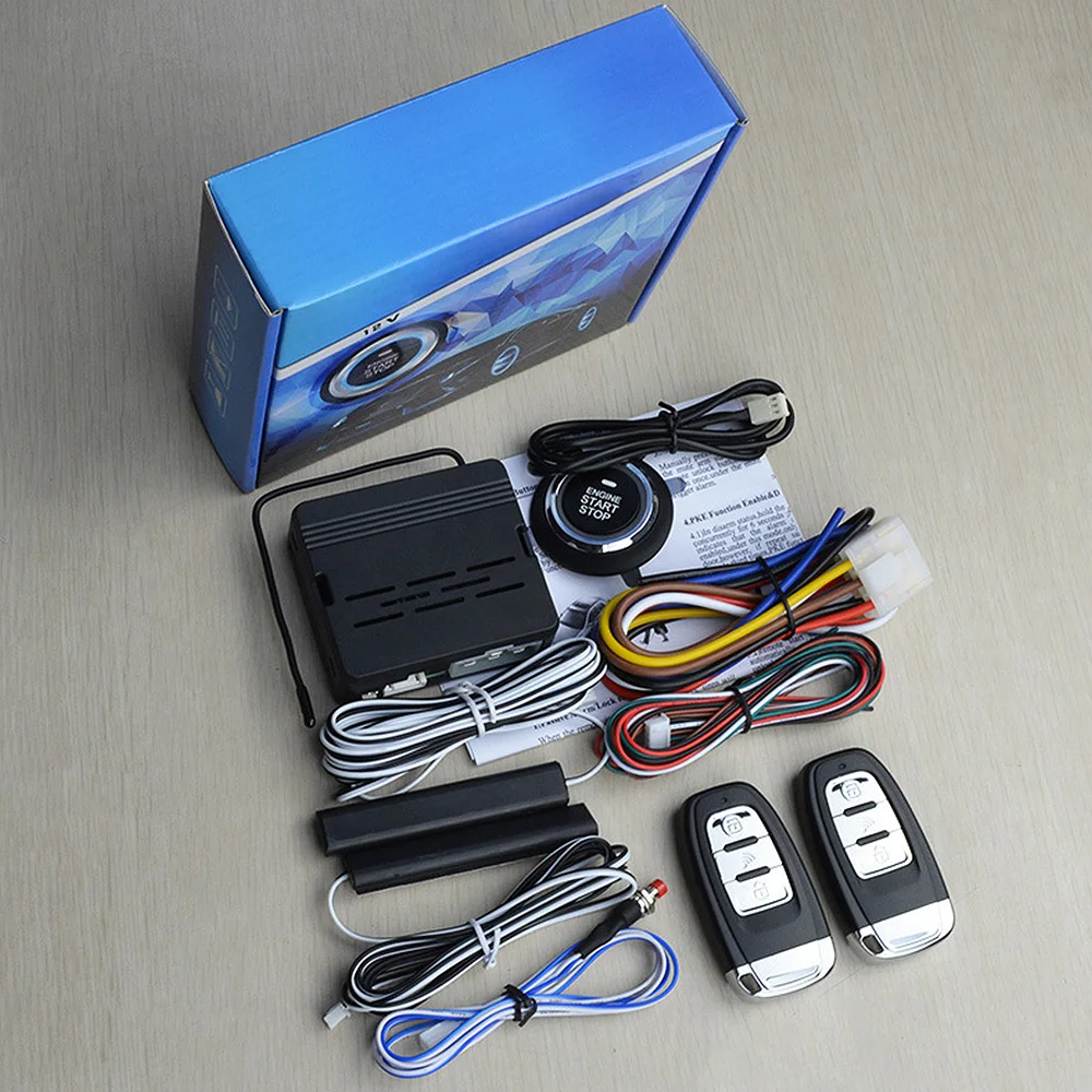 

Automobiles Car Keyless Entry Engine Start Keyless Alarm System Push Button Remote Starter Stop
