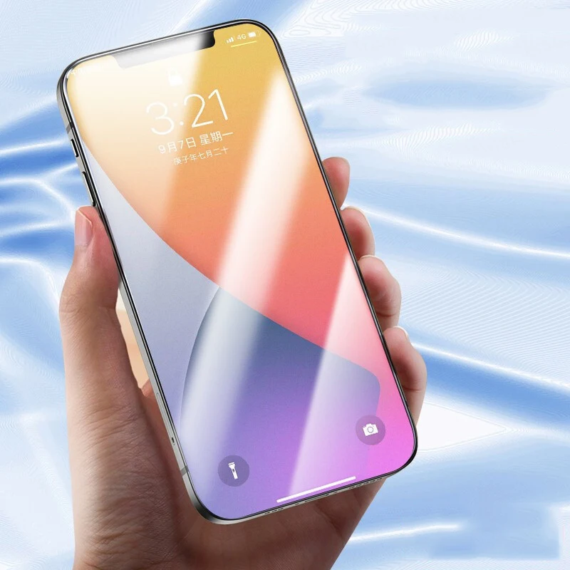 Матовое закаленное стекло для iPhone 12 Pro Max Mini 11 Защитная пленка экрана 6 6S Plus 7 8