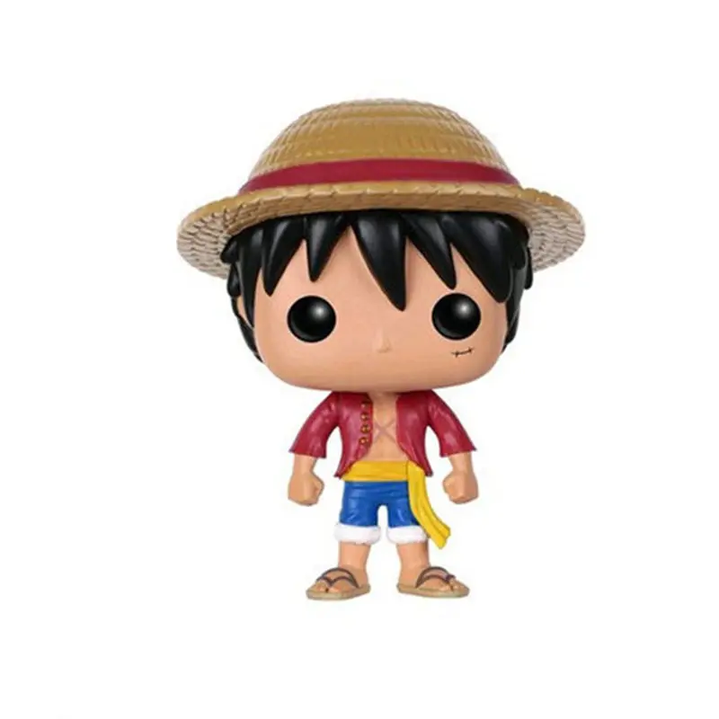 Серый FUNKO POP One piece MONKEY. D. luffy, Portgas. D. ACE, TRAFALGAR. LAW, Tony Chopper Коллекционная фигурка игрушки для детей подарок - Цвет: Серый