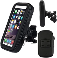 4 7 5 5 6 3 inch waterproof 360%c2%b0 degree bike motorcycle motorbike case bag with mount holder for gps sat nav devices cellphone