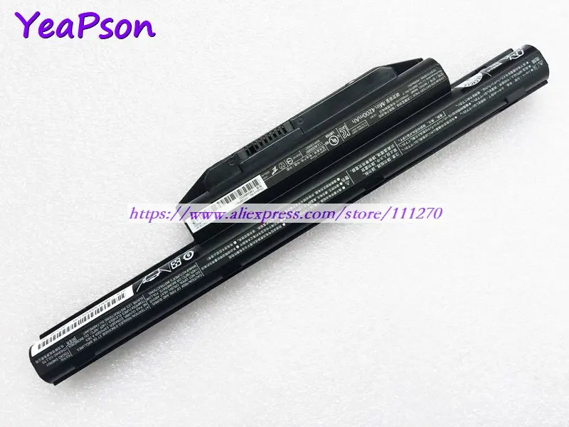 Аккумулятор Yeapson FPB0311S FPB0313S FPB0319S для ноутбука Fujitsu LifeBook A357 A544 A555 A557 AH544 AH564 10 8 В 49 Вт ·
