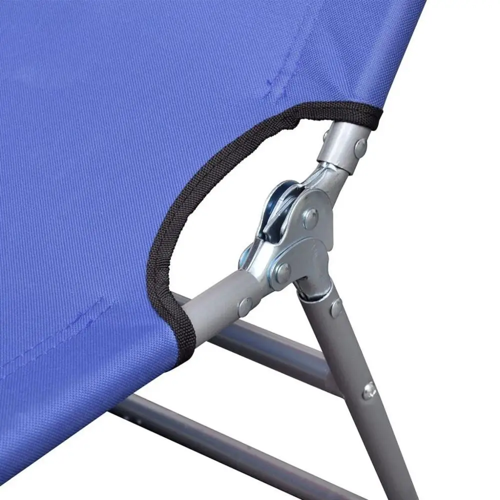 

AU WarehouseFurniture Folding Sun Lounger Powder-coated Steel Blue
