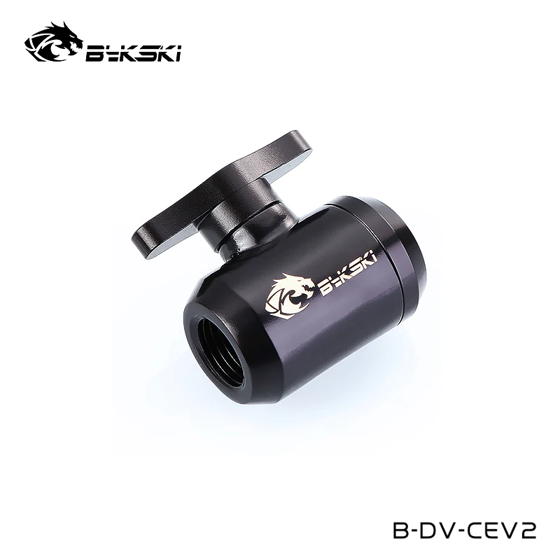 Bykski водяной клапан черный сливной порт петли фитинги серебряный красный золотой