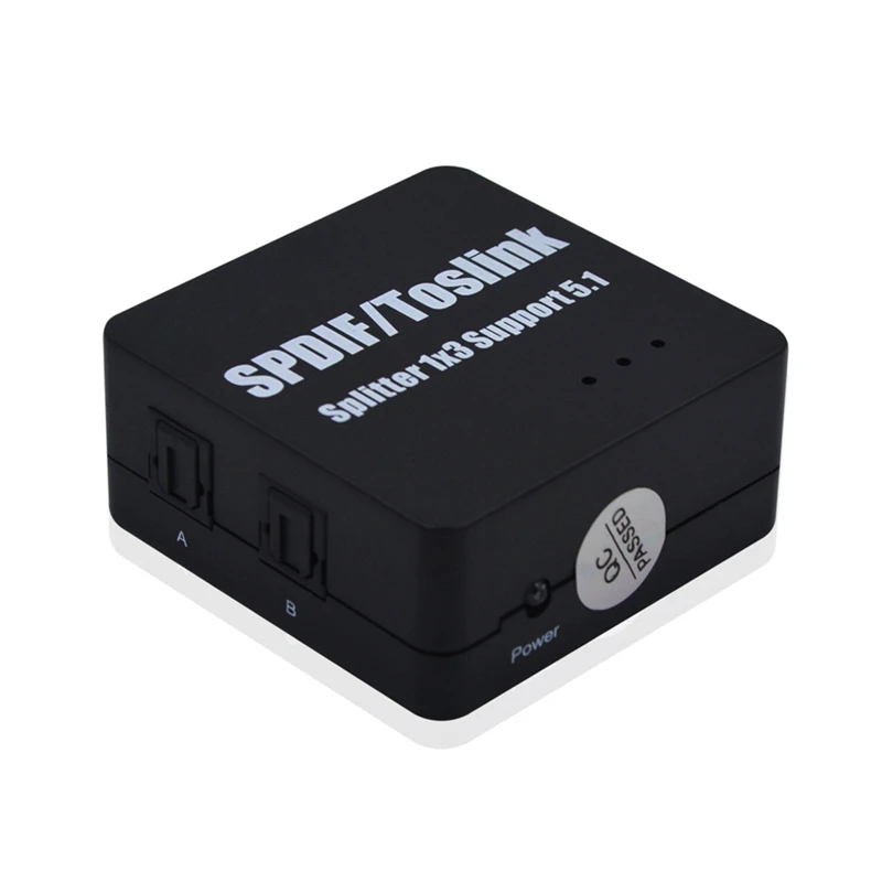 Мини оптический цифровой о сплиттер адаптер Spdif Toslink 1 в 3 Поддержка 5 DTS DOLBY AC3 для