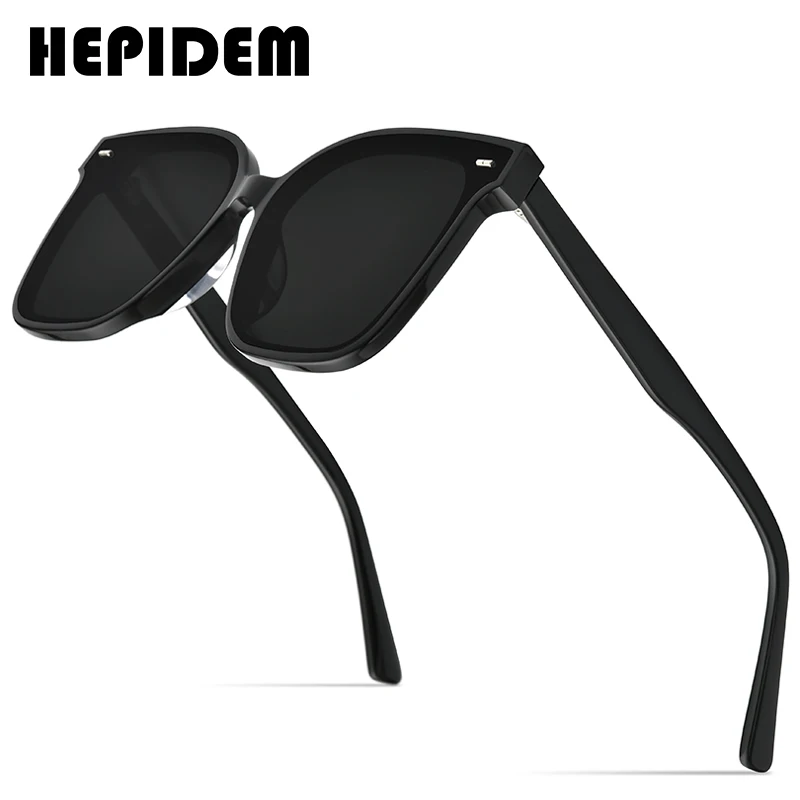 

HEPIDEM Acetate Round Sunglasses Retro Men Gentle 2021 New Fashion Korean Sun Glasses for Women Vintage Mirrored gm SAL