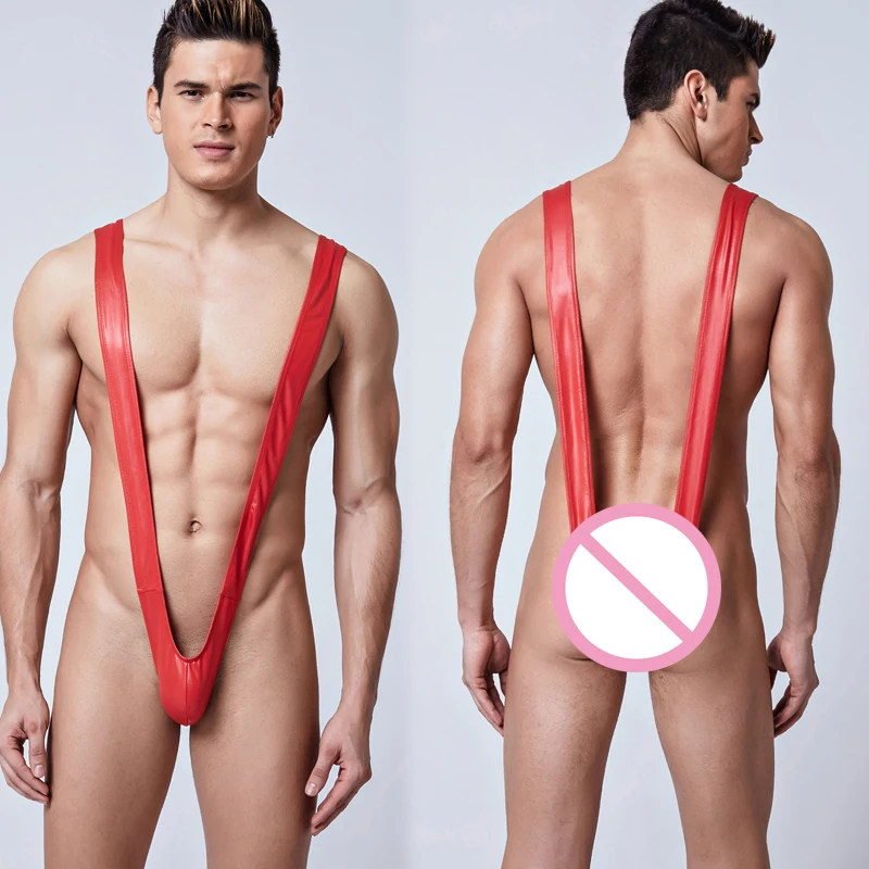 Сексуальное мужское нижнее белье V-типа Женское боди цельнокроеное трико Клубная