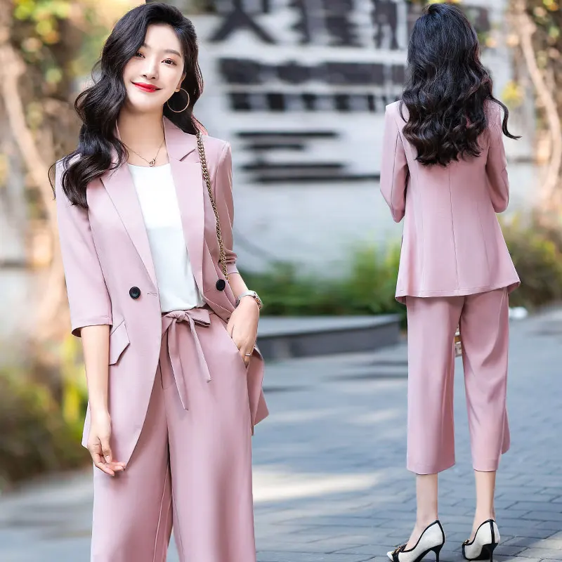 Женский деловой костюм Новинка весна лето 2021 высококачественные женские