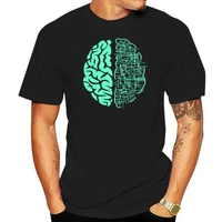 electric brain t shirt mens computer nerd science circuit board custom print tee shirt