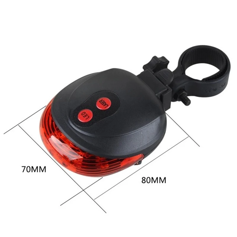 

LED Cycling Bicycle Bike Waterproof 2 Laser 5 LED Rear Cycling Bicycle Bike Tail Safety Lamp Warning Flashing Light Automation