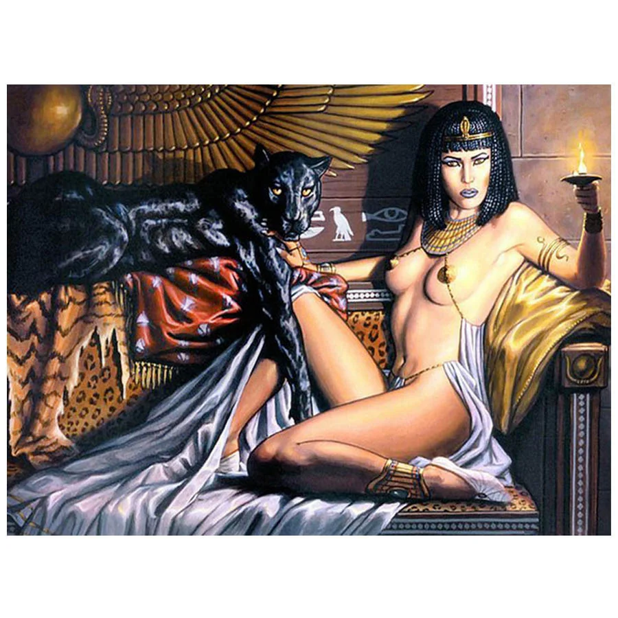 Алмазная 5d картина сделай сам египетская сексуальная женщина и Черная пантера