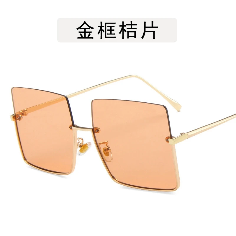 

2020 Newest Design Big Frame Oversized Sunglasses Women Luxury Brand Large Flat Top Sun Glasses Trendy Square Gradient UV400