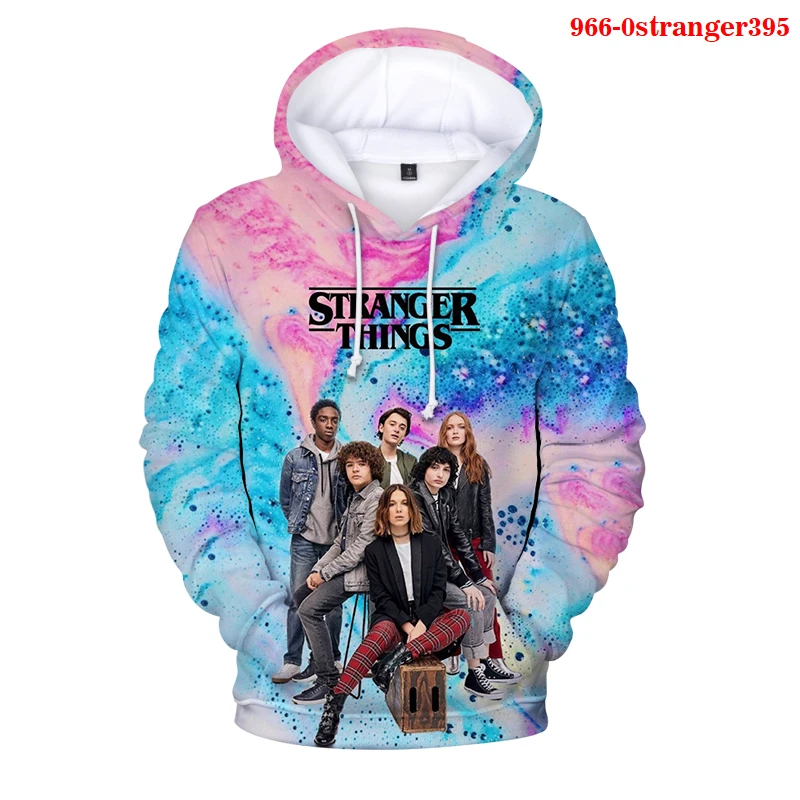 

3D Hoodie Anime Casual Hoodie Men Funny Stranger Things Sweatshirt Manga Streetwear Pullover Harajuku