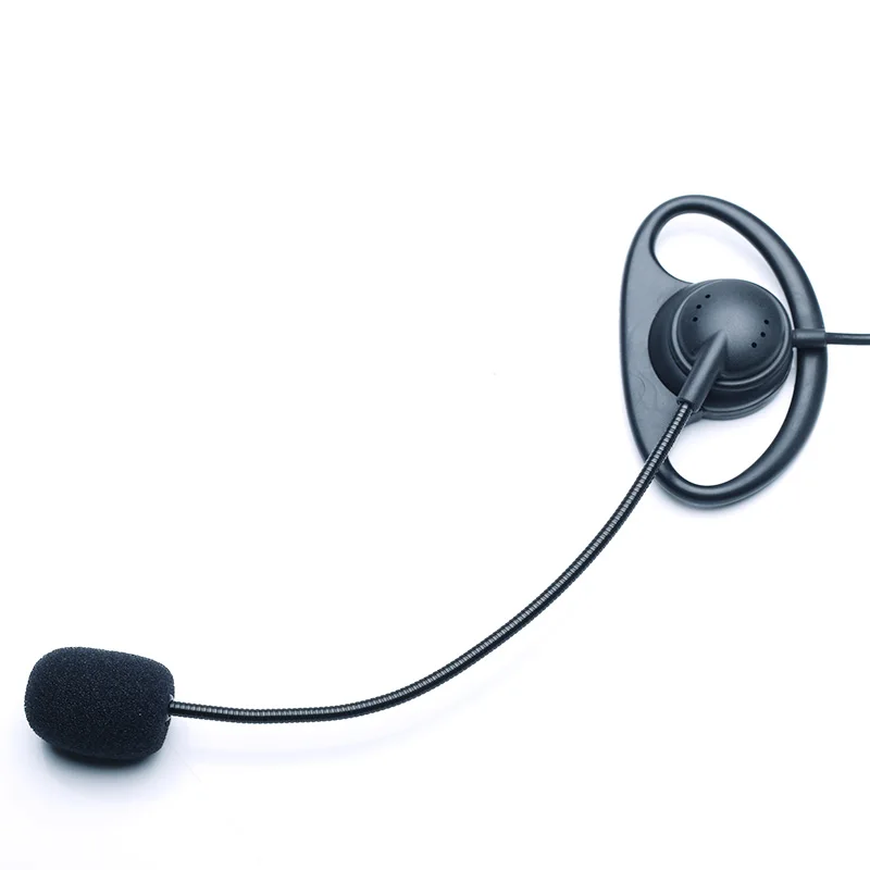 

D shape headphone with MIC Finger PTT K plug for Kenwood Baofeng BF-UV5R,BF888S,Puxing,TYT,Weierwei etc.walkie talkie