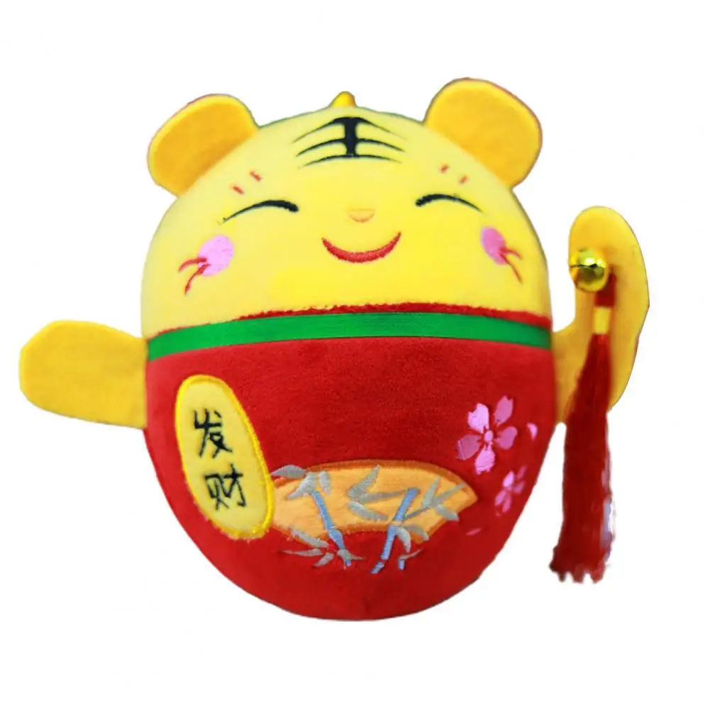 

Tiger Mascot Doll Toy Festive Collectable Festival Gift Mini Decoration Tiger Mascot Pendant New Year Celebrate Pendant 2021