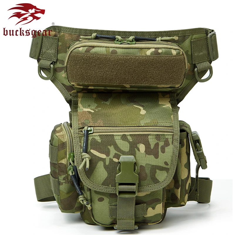 Factory Tactical Side Drop Leg Bag In Waist Bags Olive Drab Thigh Bag Leg For Tactical Gear Kits Waterproof Military Bag