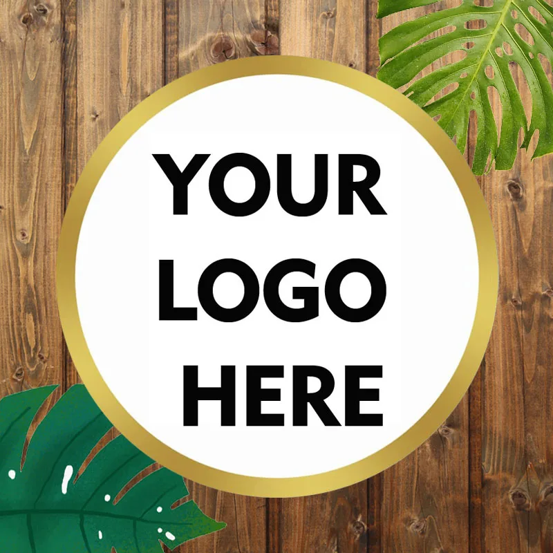 Custom Square And Round shape Stickers Custom Logo Labels Square Packing Labels Promotion Shop Branding Packaging Social Media