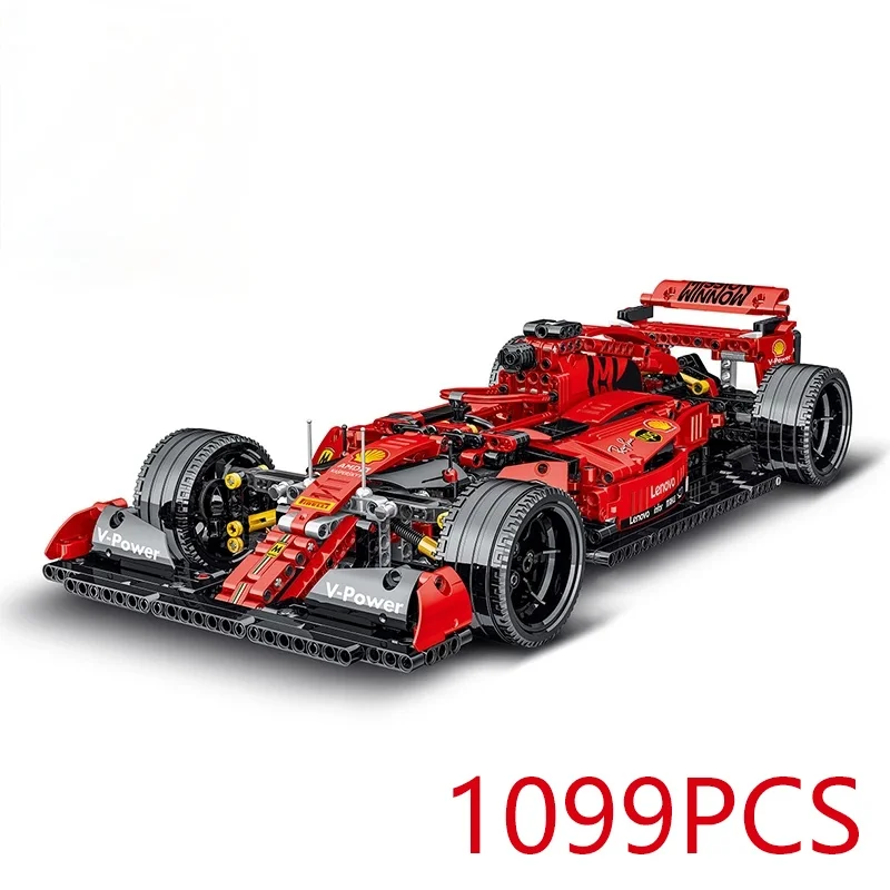 

2021 MOC Technical Series Simulation Formula F1 Racing Car Model Building Blocks Bricks Car Toys Kids Birthday Friend Gifts Boys