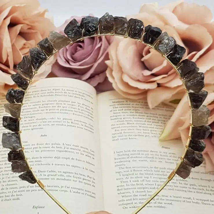 Новинка 2021 ручная работа натуральная тиара кристалл натуральный кварцевый