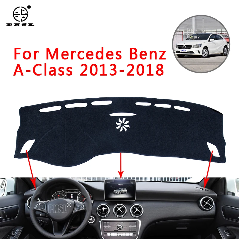 PNSL коврик для приборной панели автомобиля Mercedes Benz класса A W176 2013 2018 защита от