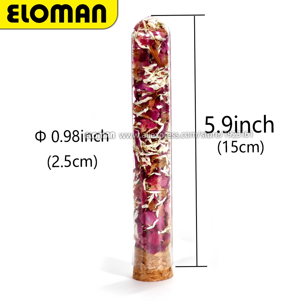 

12PCS DIY Wedding Confetti Tube Natural Dried Rose Flower Petal For Party And Wedding Decoration Favor