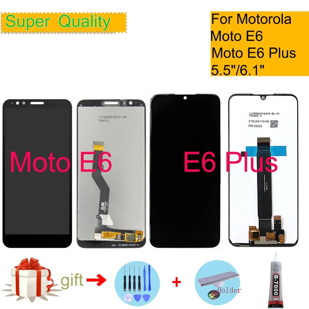 

Оригинальный ЖК-дисплей для Motorola Moto E6 E6 Plus, сенсорный экран, дигитайзер, датчик, полный ЖК-дисплей в сборе, модуль монитора