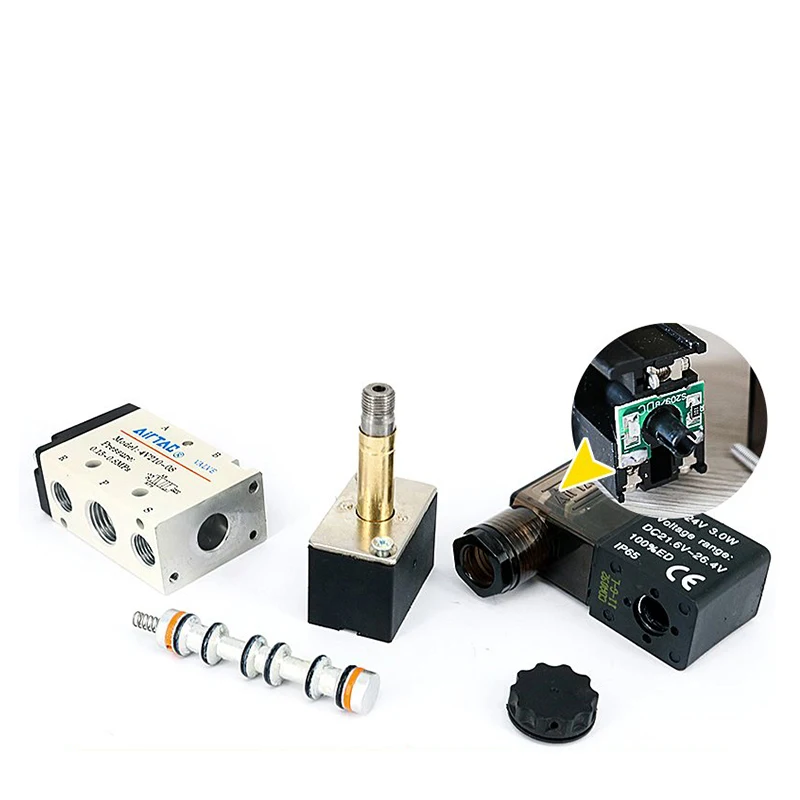 Пневматический регулирующий клапан 1/4 &quot5 способов 2 положения Airtac Электрический