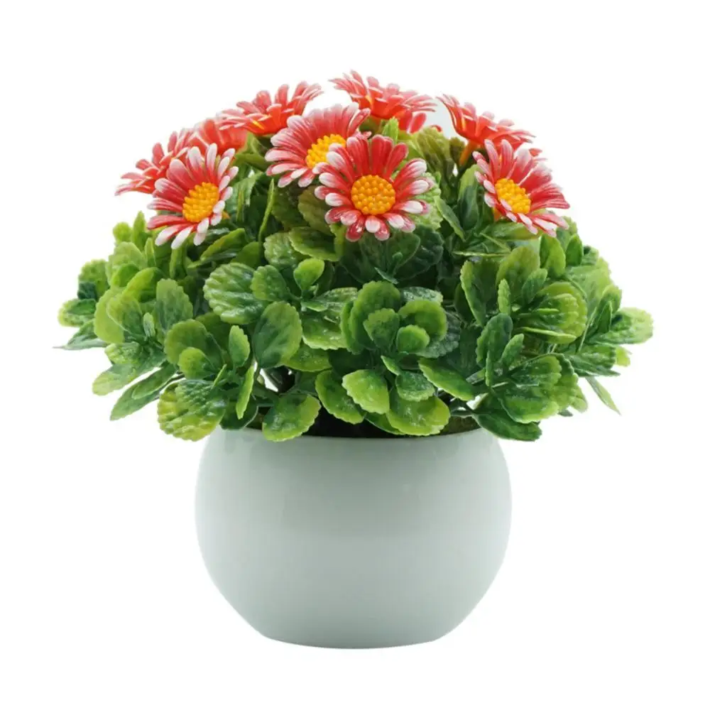 

Hot Sale 50% Artificial Flower Plant Potted Bonsai Desktop Decor for Home Garden Balcony Decor Plants Flower Arrangement Bonsai