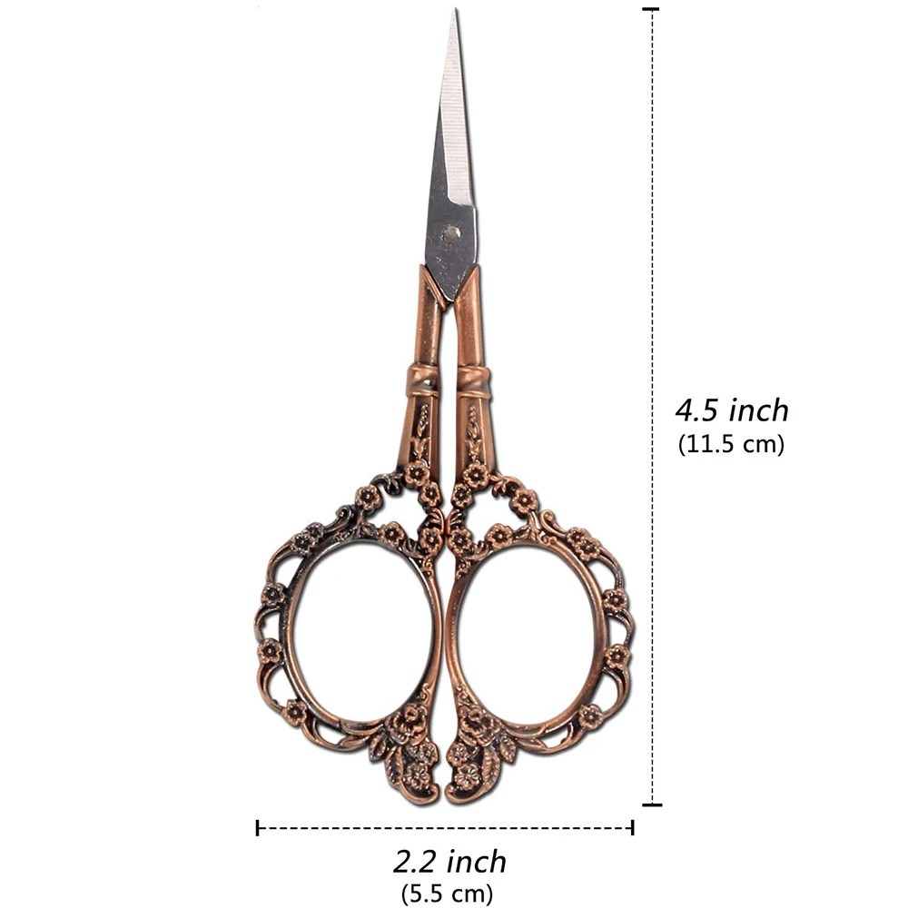 4 шт. Винтаж вышивка ножницы с металлической наперсток для шитья защита пальца и