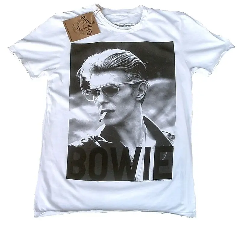 Прохладный усиленный Давид Боуи изменения рок звезда Винтаж ViP Футболка XL/XXL