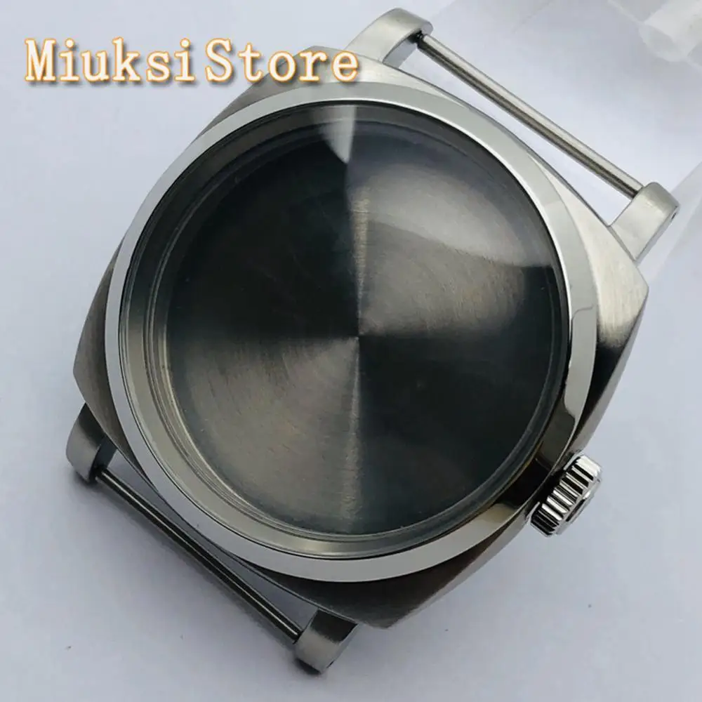 

47 мм Серебряная Стерильная деталь, часы в виде чайки ST36 ETA 6497 6498, часы с механизмом, аксессуары