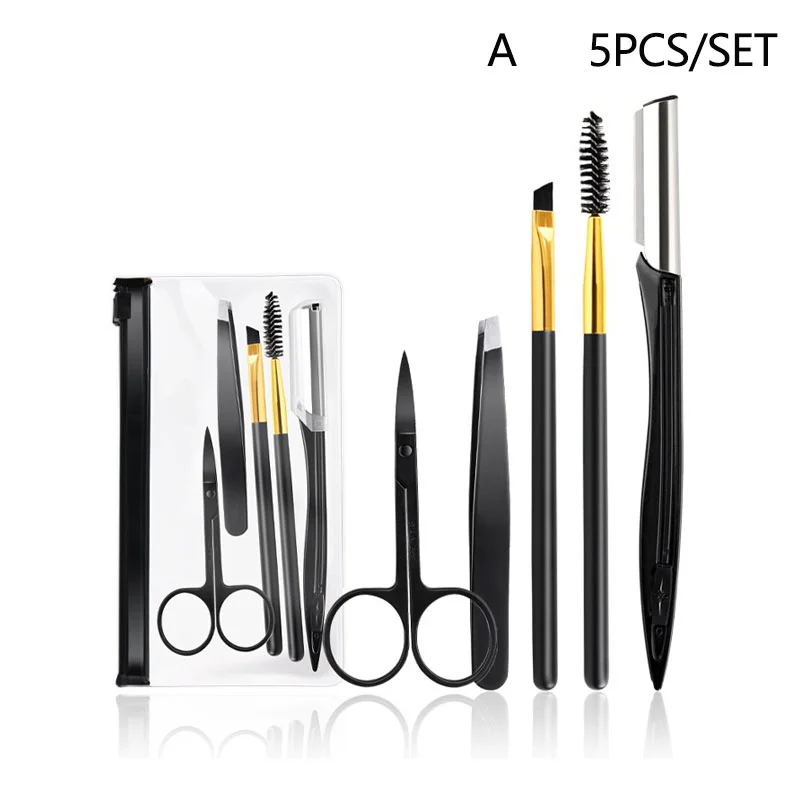 

Ножницы для стрижки бровей из нержавеющей стали щипцы для бровей инструменты для макияжа складной набор инструментов для стрижки бровей