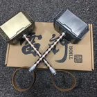 Брелок Mjolnir, металлическая фигурка, брелок для мужчин, оптовая продажа