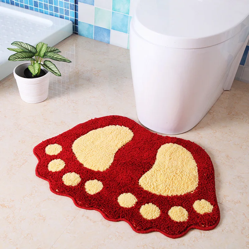

40 x 60 cm Soft Non Slip Bath Mat Bathroom Rug Absorbent Microfiber Shaggy Mat