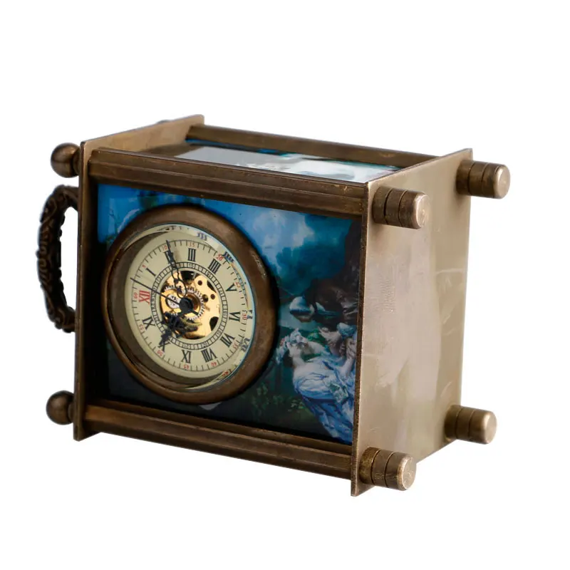 Античный окрашены резные механические Европейской Стиль Мода заводить Рука