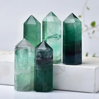 1pc natural crystal aventurine quartz point healing stone hexagonal prisms 40 70mm obelisk wand treatment stone diy gift