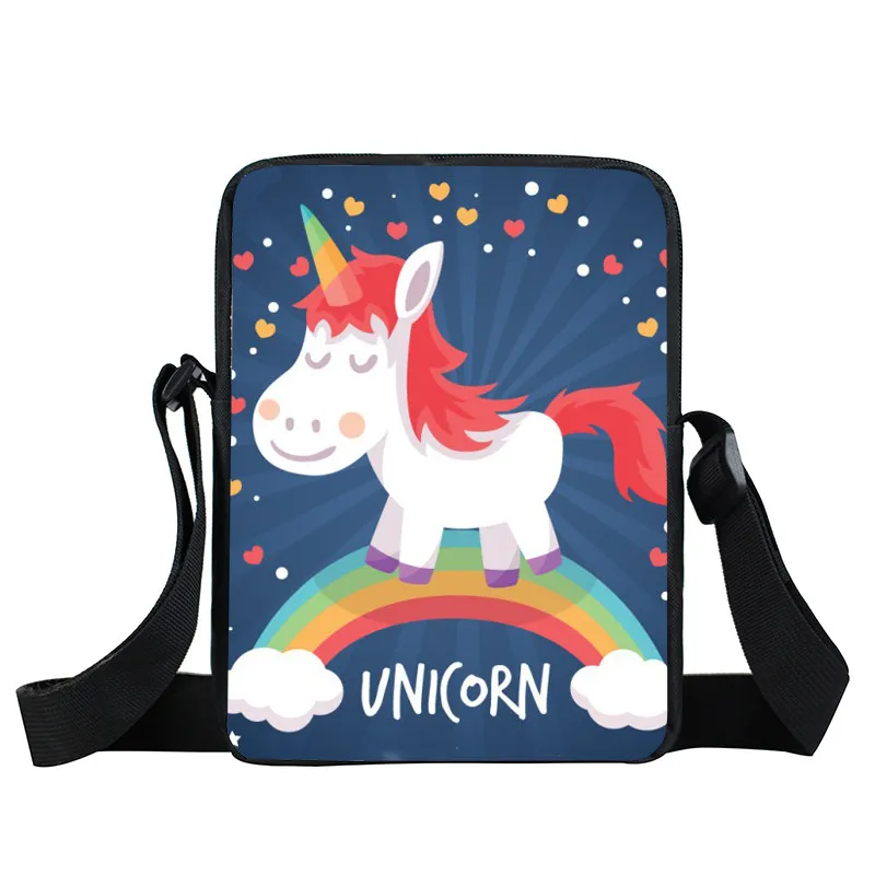 xkbunicornowl08 Фантазия животных Красочные Единорог мини сумка для девочек Bookbag мальчиков Школьные сумки Дети Книга сумка сумки на плечо лучший подарок - Цвет: xkbunicornowl08