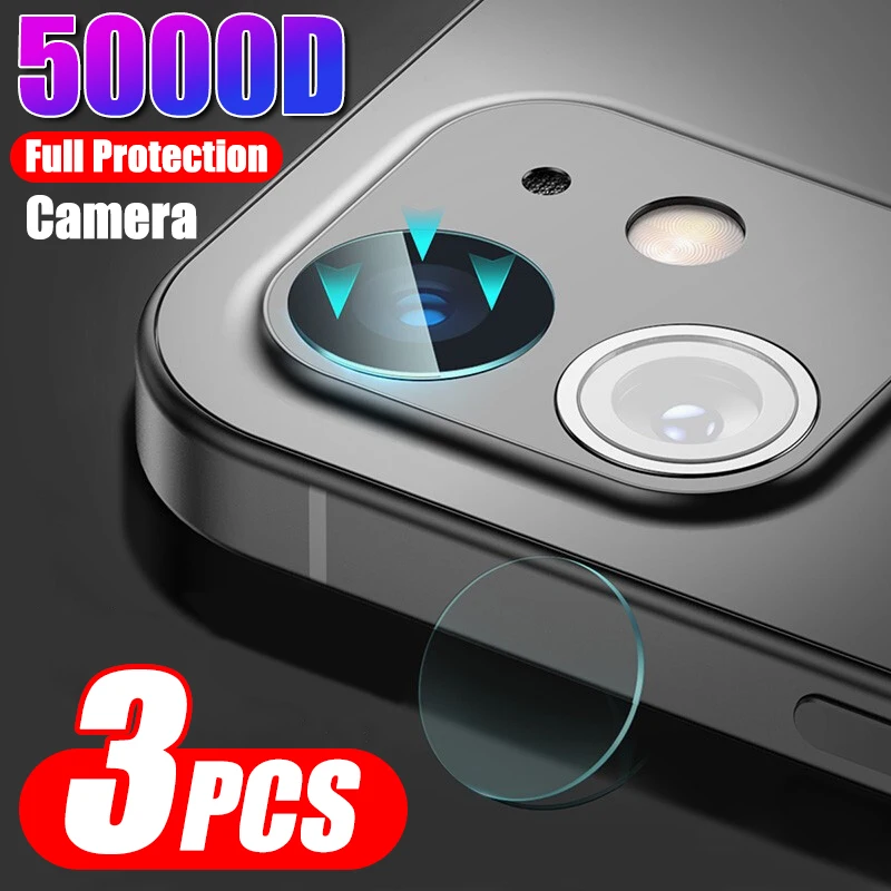 Защитное стекло 5000D с полным покрытием камеры для iPhone 11 12 Pro Max X XR XS 6 6s 7 8 Plus |