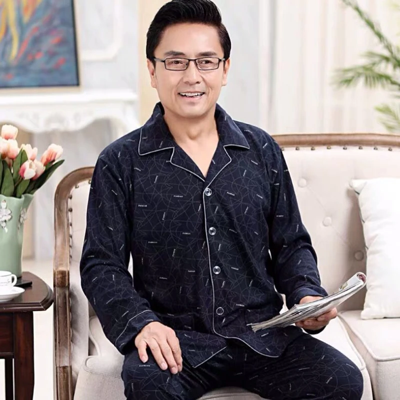 Пижама Мужская из 100% хлопка 2 предмета одежда для сна отдыха пижама в клетку