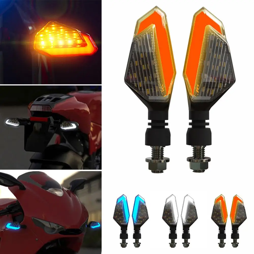 

2 Светодиодные поворотники для мотоциклов, указатели поворота для Cruiser, Honda, Kawasaki, Yamaha, передние и задние сигнальные лампы, 2 шт.