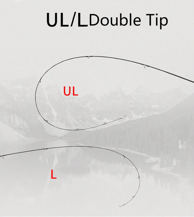 Углеродные Удочки,, спиннинговое литье, Ul удилище, Vara De Pesca, ультра светильник, удилище Canne A, Peche, Carbonne, Olta, Kamislari, два наконечника UL