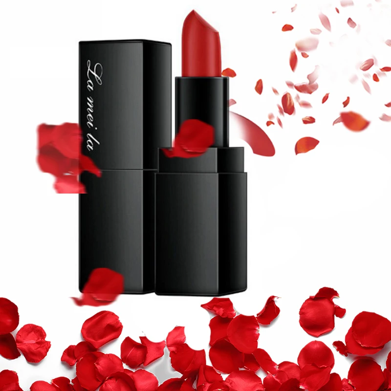 8 цветов квадратная губная помада Женская антипригарная блестящий блеск для губ