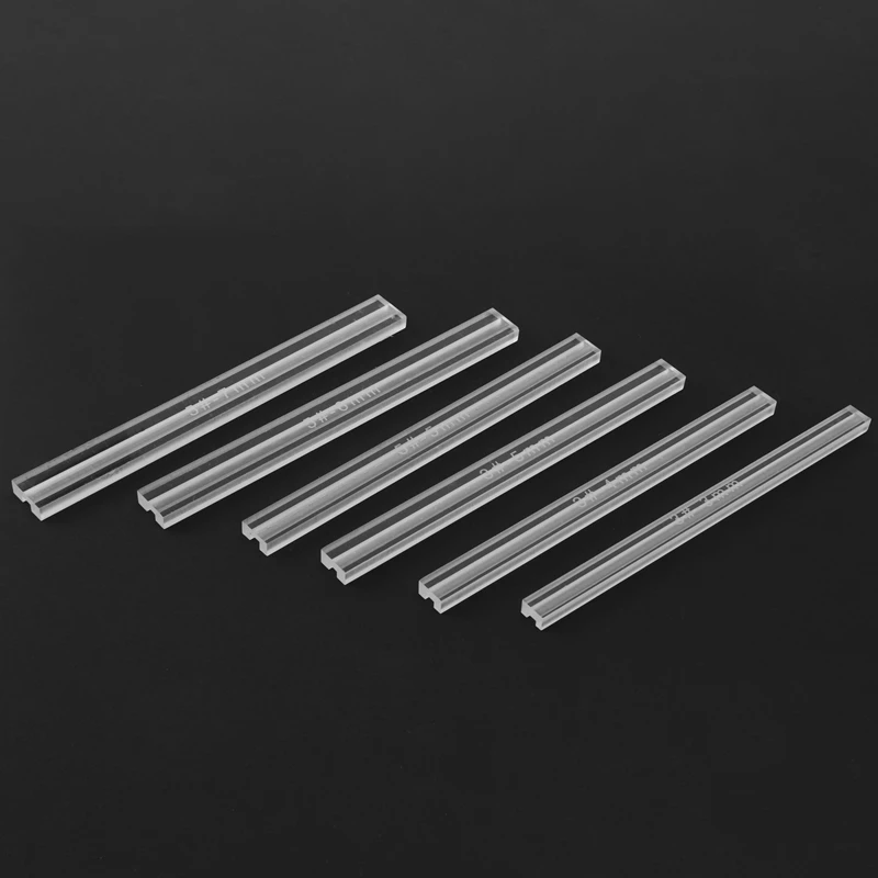 

DIY Leather Craft 3 5 Zipper Glue Leak Proof Acrylic Ruler Acrylic Template Sewing Accessories for Leather 6Pcs/Lot