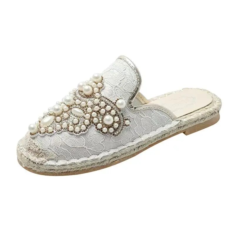 

Large Size Baotou Half Drag Women's Shoes Spring And Summer New Fashion Trend Comfortable Flat Mules